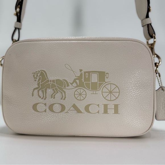COACH TWO Jes Crossbody Bags One Black AND One Cream Both have a Strap - Picture 6 of 16